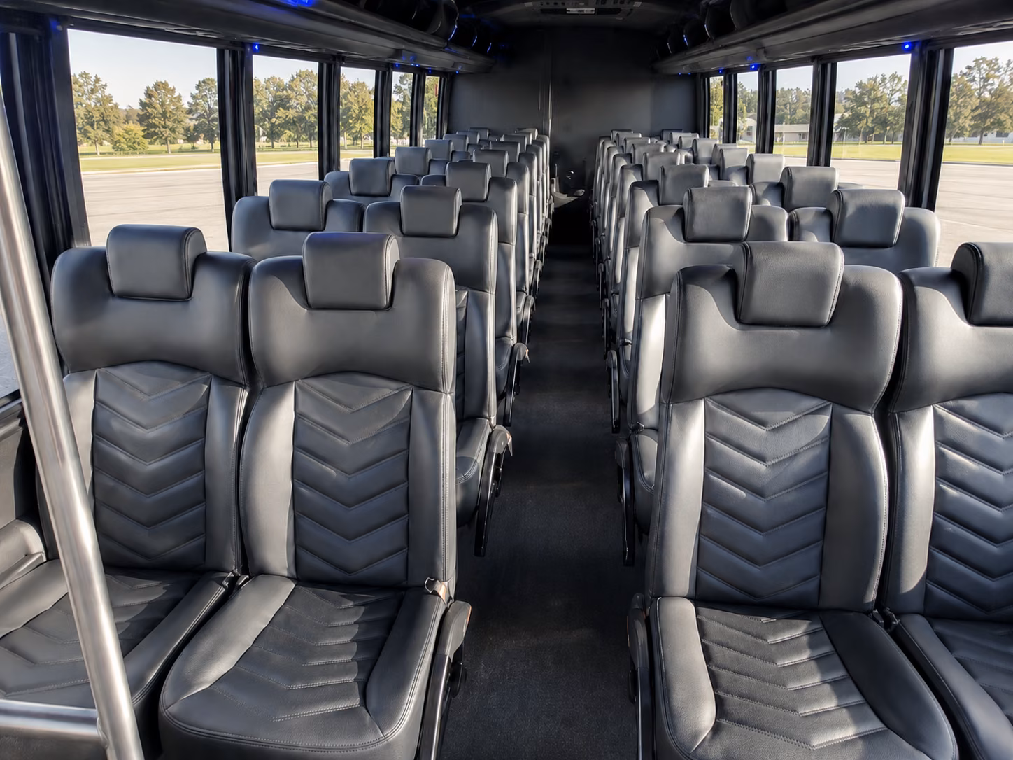 coral springs 18 passenger minibus inside