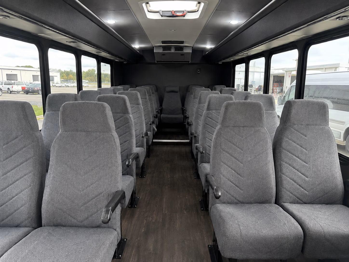 coral springs 18 passenger minibus interior