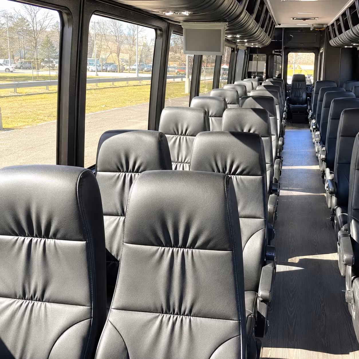 coral springs 25 passenger minibus inside