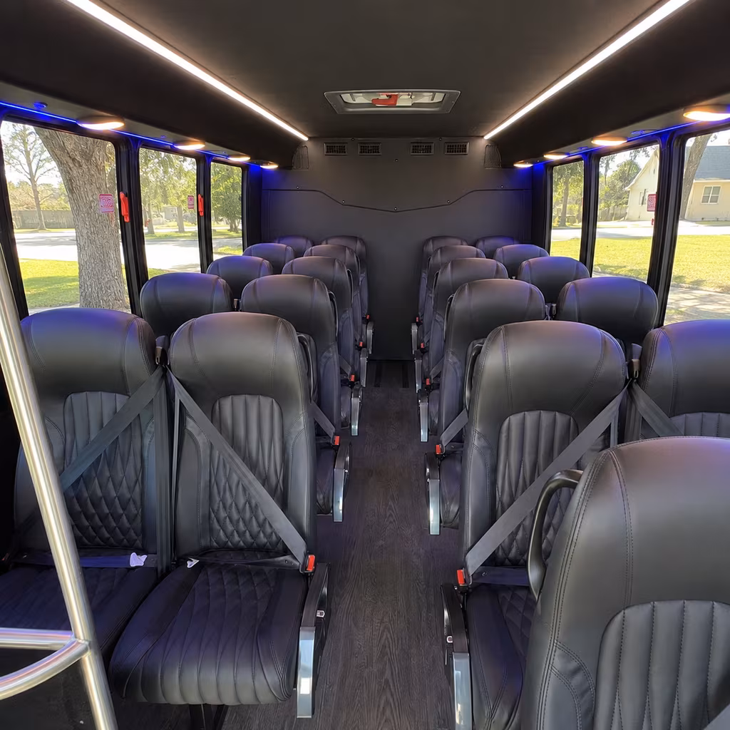 coral springs 30 passenger minibus inside