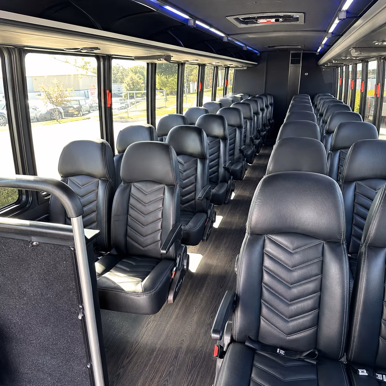 coral springs 30 passenger minibus interior