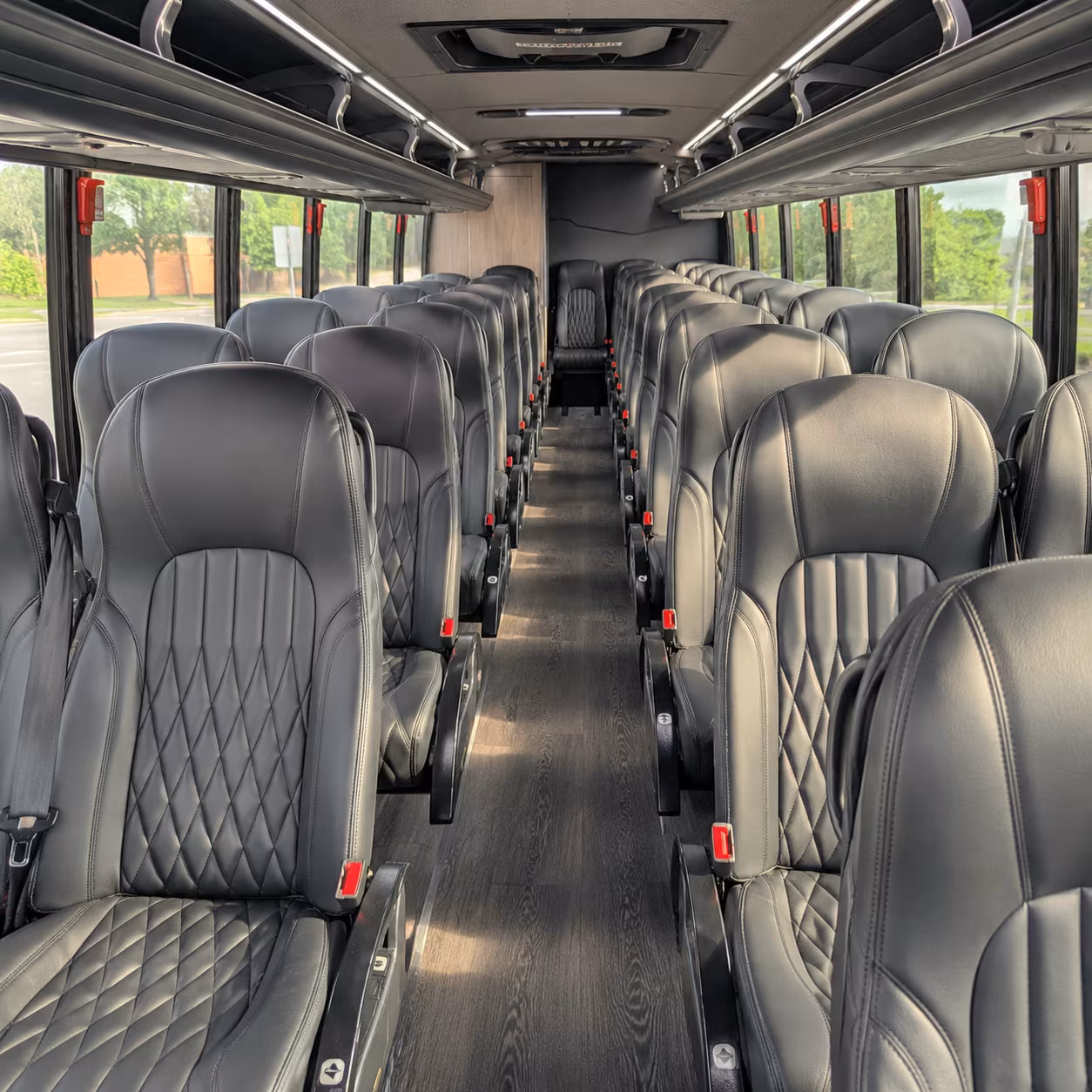 coral springs 35 passenger minibus inside