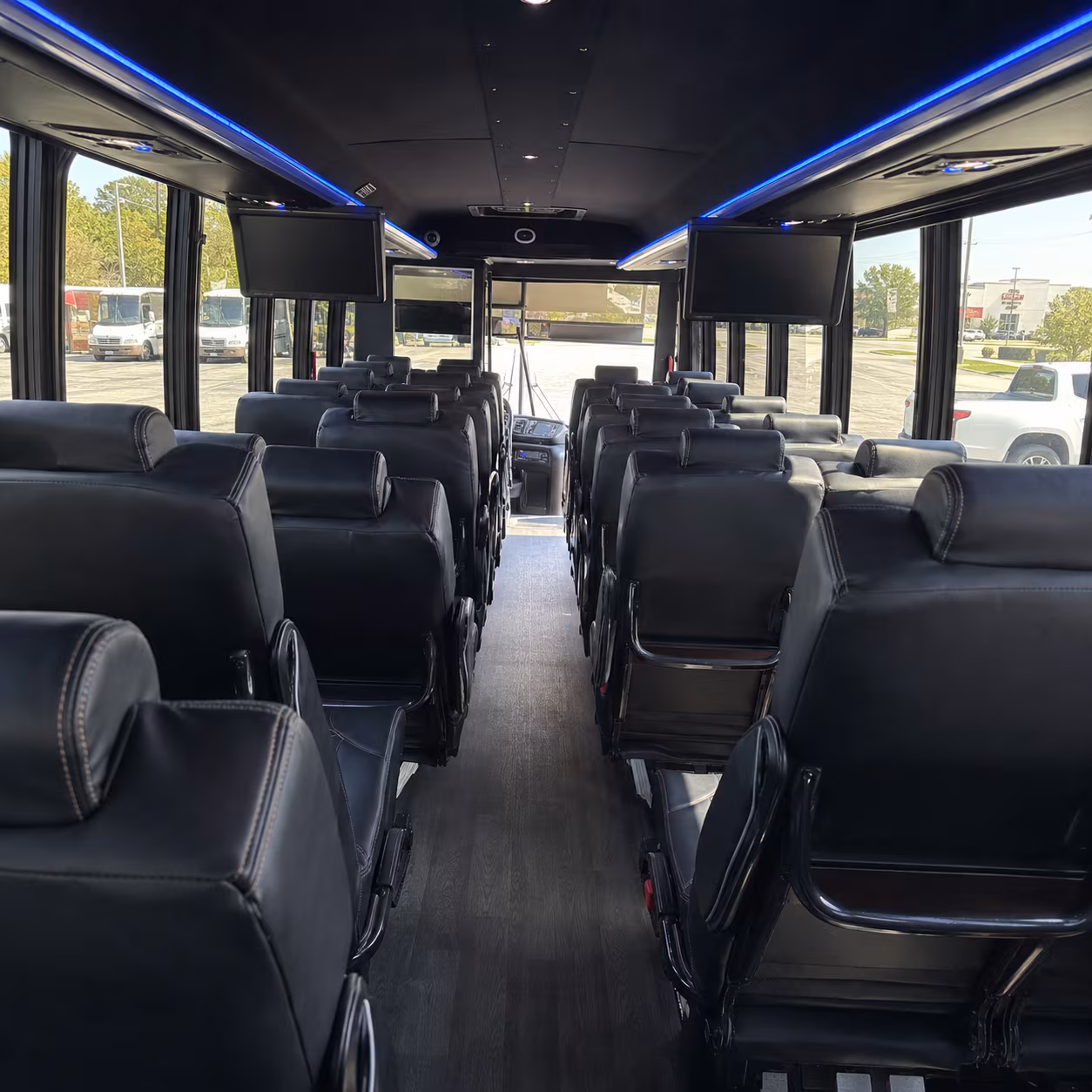 coral springs 35 passenger minibus interior