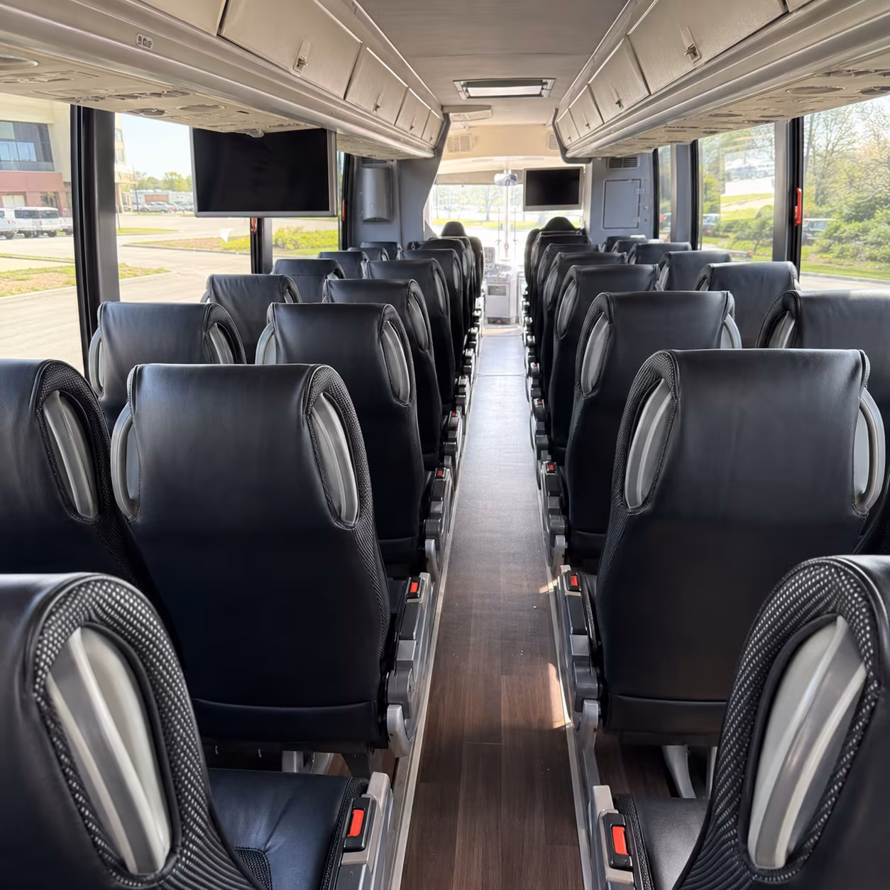 coral springs 56 passenger charter bus inside