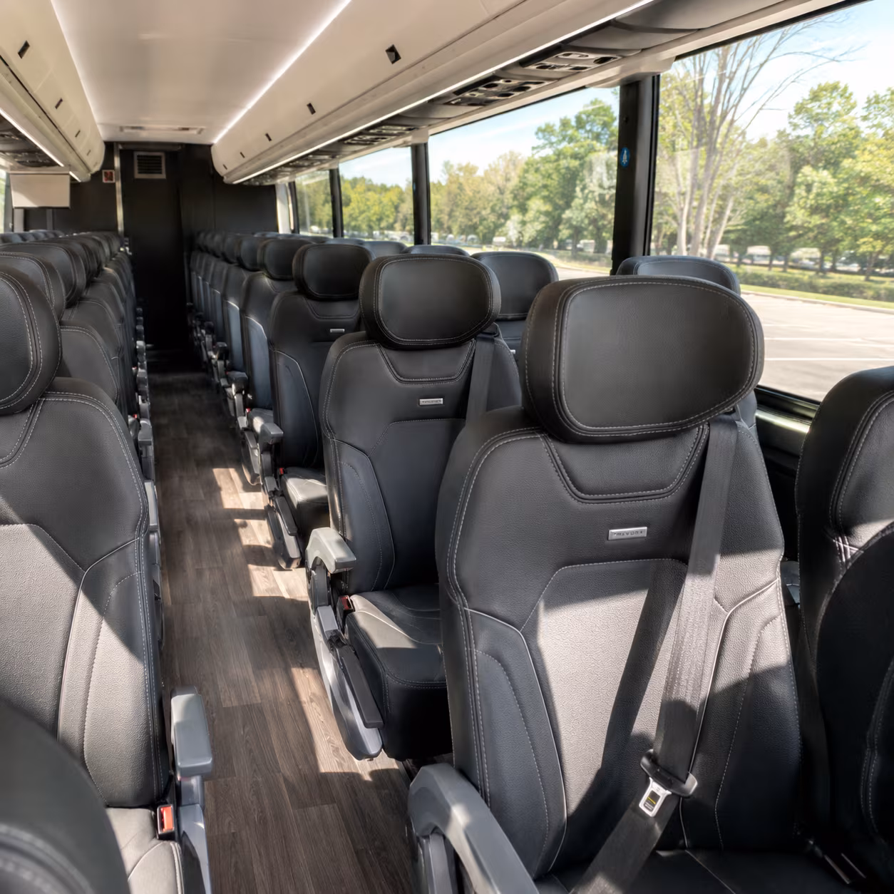 coral springs charter bus interior